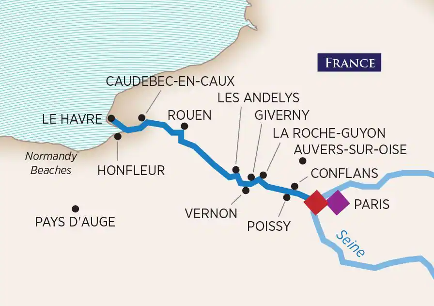 Parisnormandy Cruiseonly Map 2020